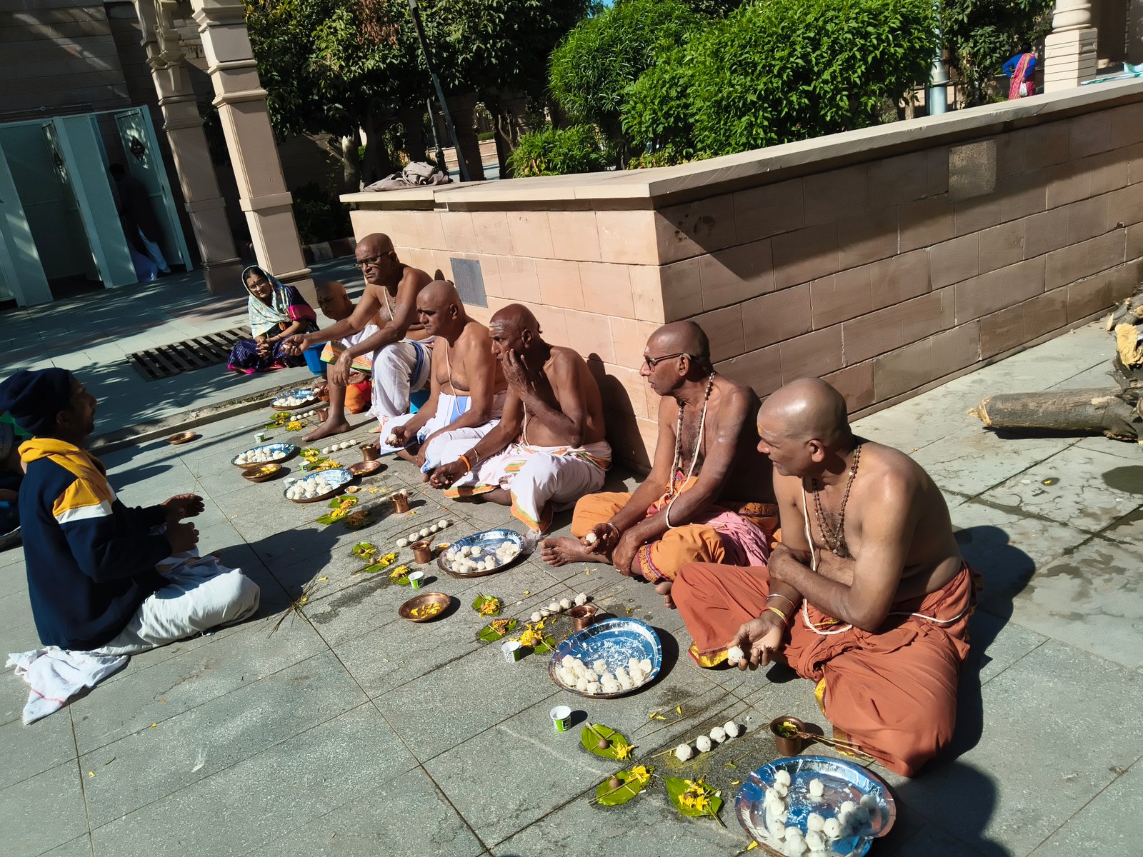 Telugu Devotees Pooja Vidhi at Bindu Sarovar